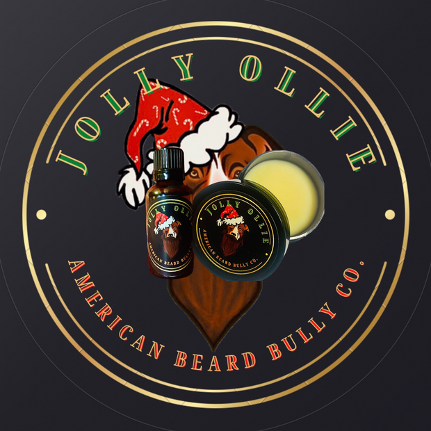 JOLLY OLLIE | BEARD BUTTER (2oz) & OIL COMBO - CHRISTMAS HOLIDAY 2024